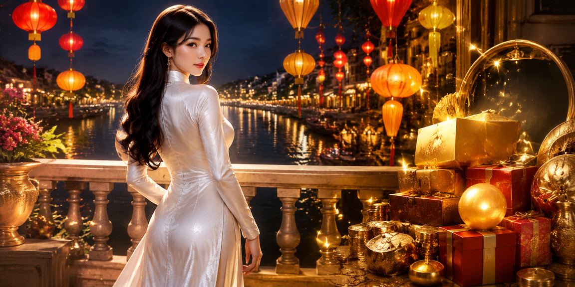 Không khí casino cá cược sôi động tại Huế với trang phục áo dài truyền thống
